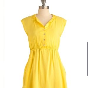 Modcloth Dee & Ray Marigold-en Girl Yellow Dress